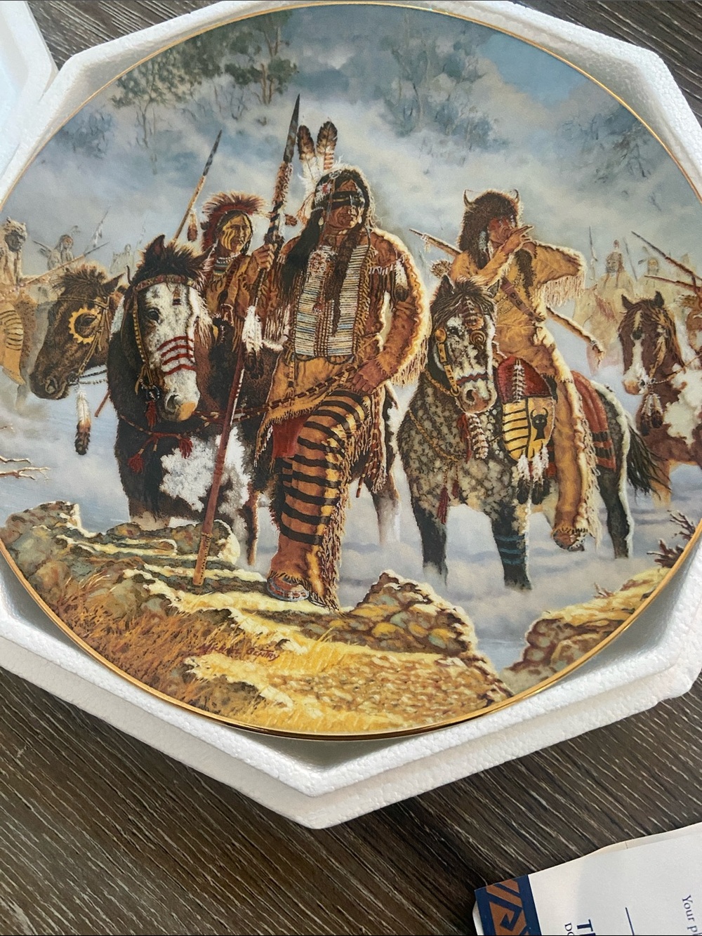 Gorgeous Vintage legendary warrior plate collection